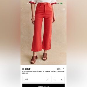 Le Crop Red size 12 (44)